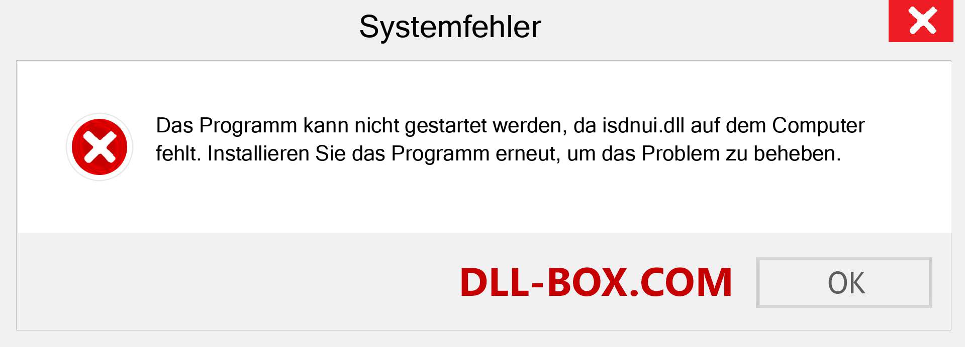 isdnui.dll-Datei fehlt?. Download für Windows 7, 8, 10 - Fix isdnui dll Missing Error unter Windows, Fotos, Bildern